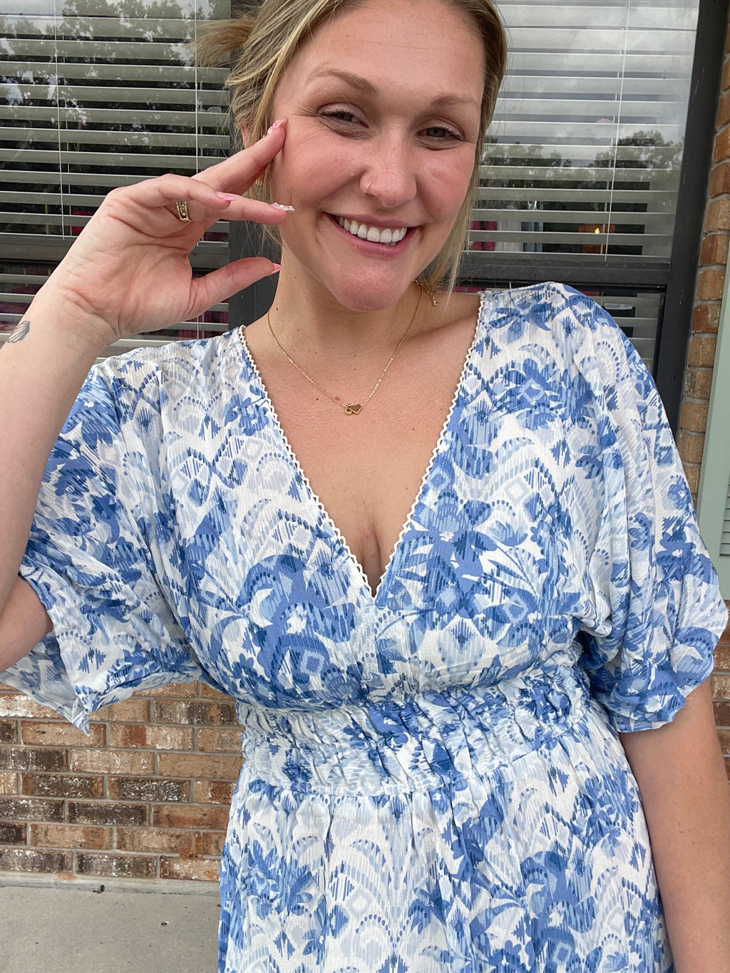 Blue Willow Maxi Dress