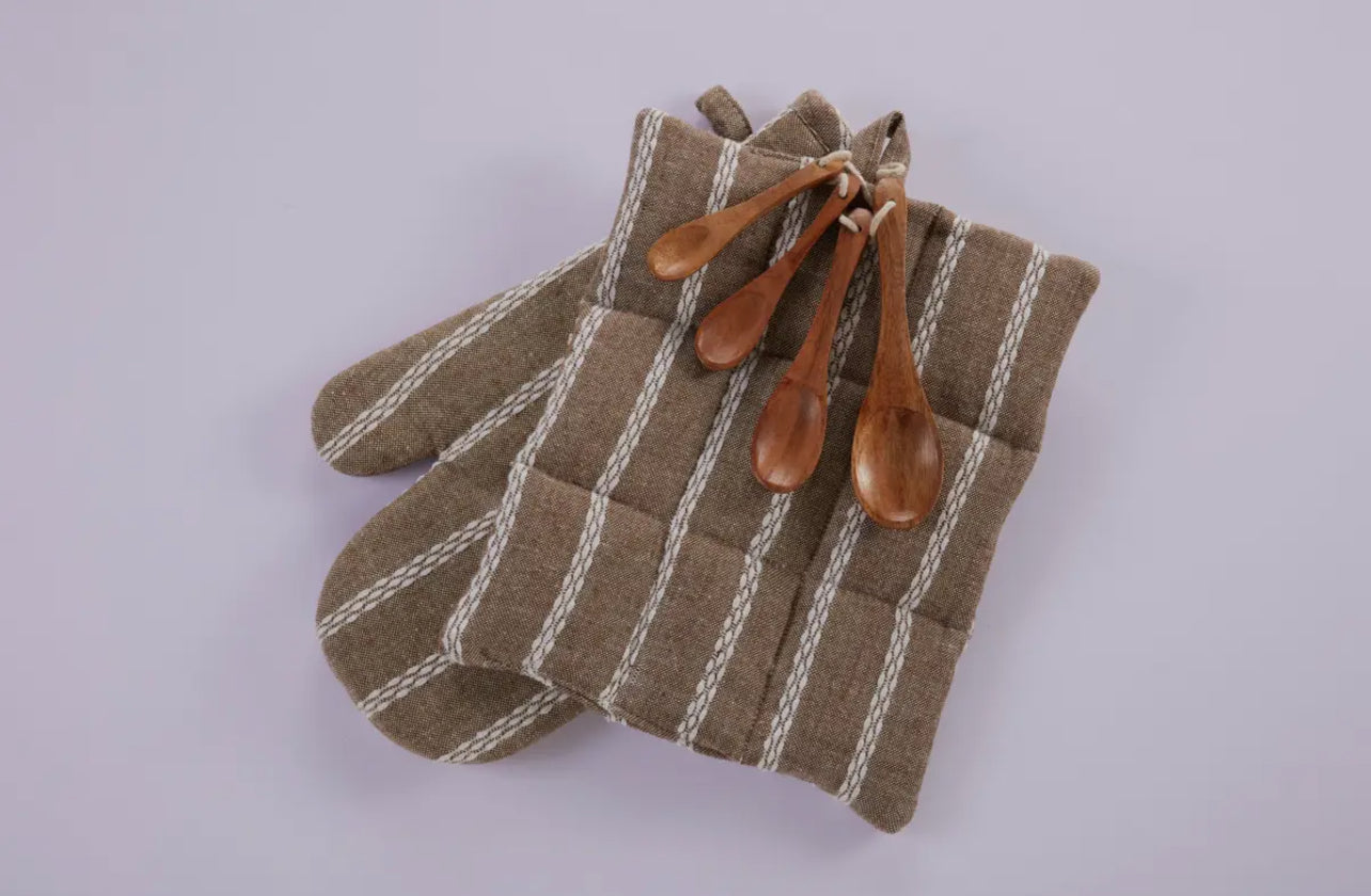 3 PC Baking Set Brown