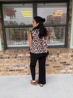 Honey Latte Leopard Blouse