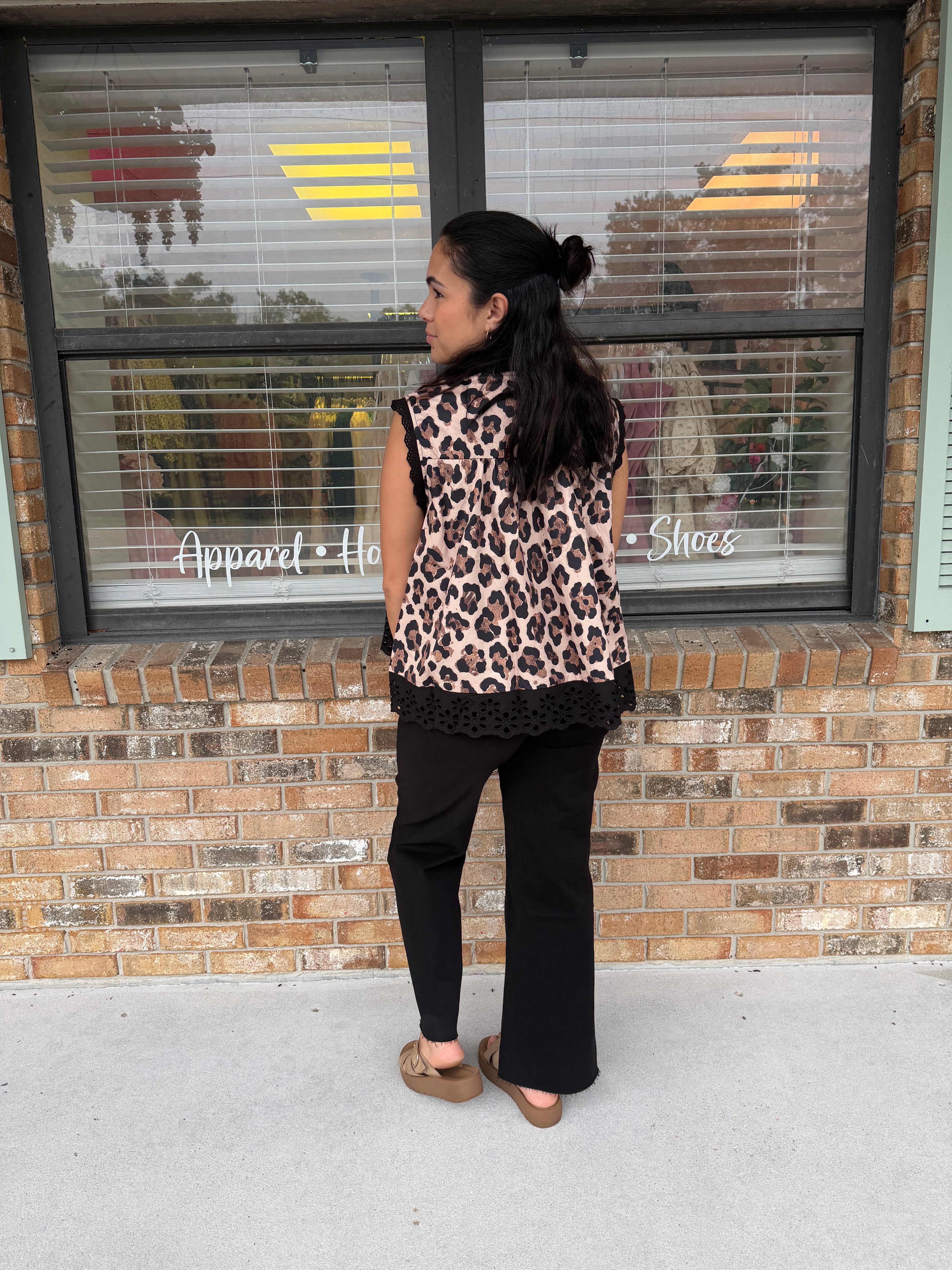 Honey Latte Leopard Blouse