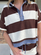 Blueberry Mocha Polo Top