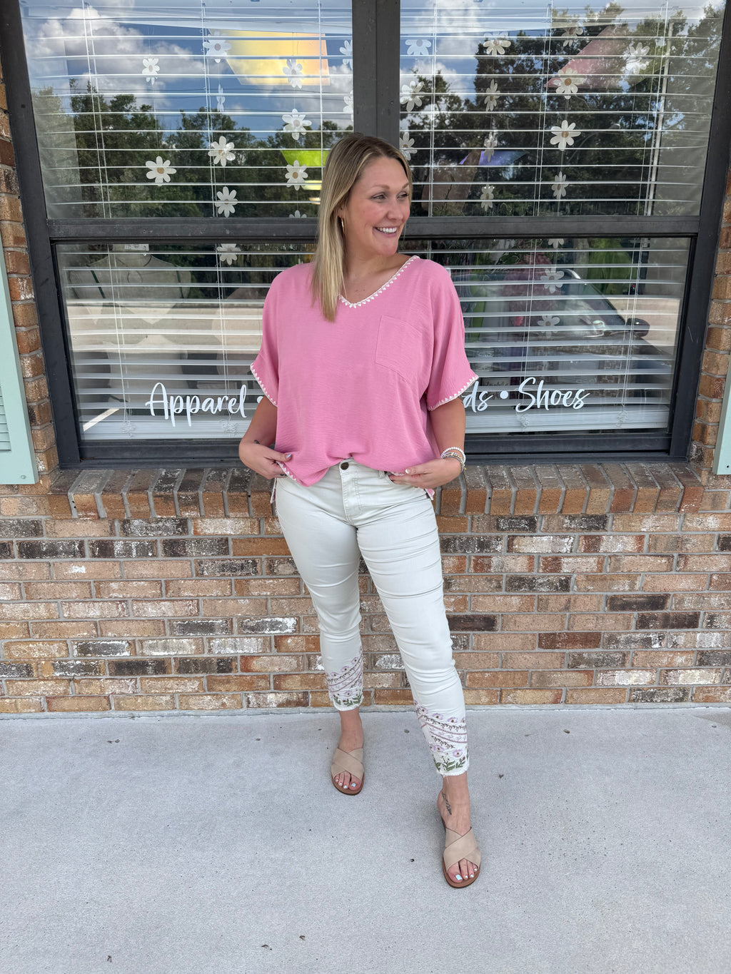 Floral Fade Jeans