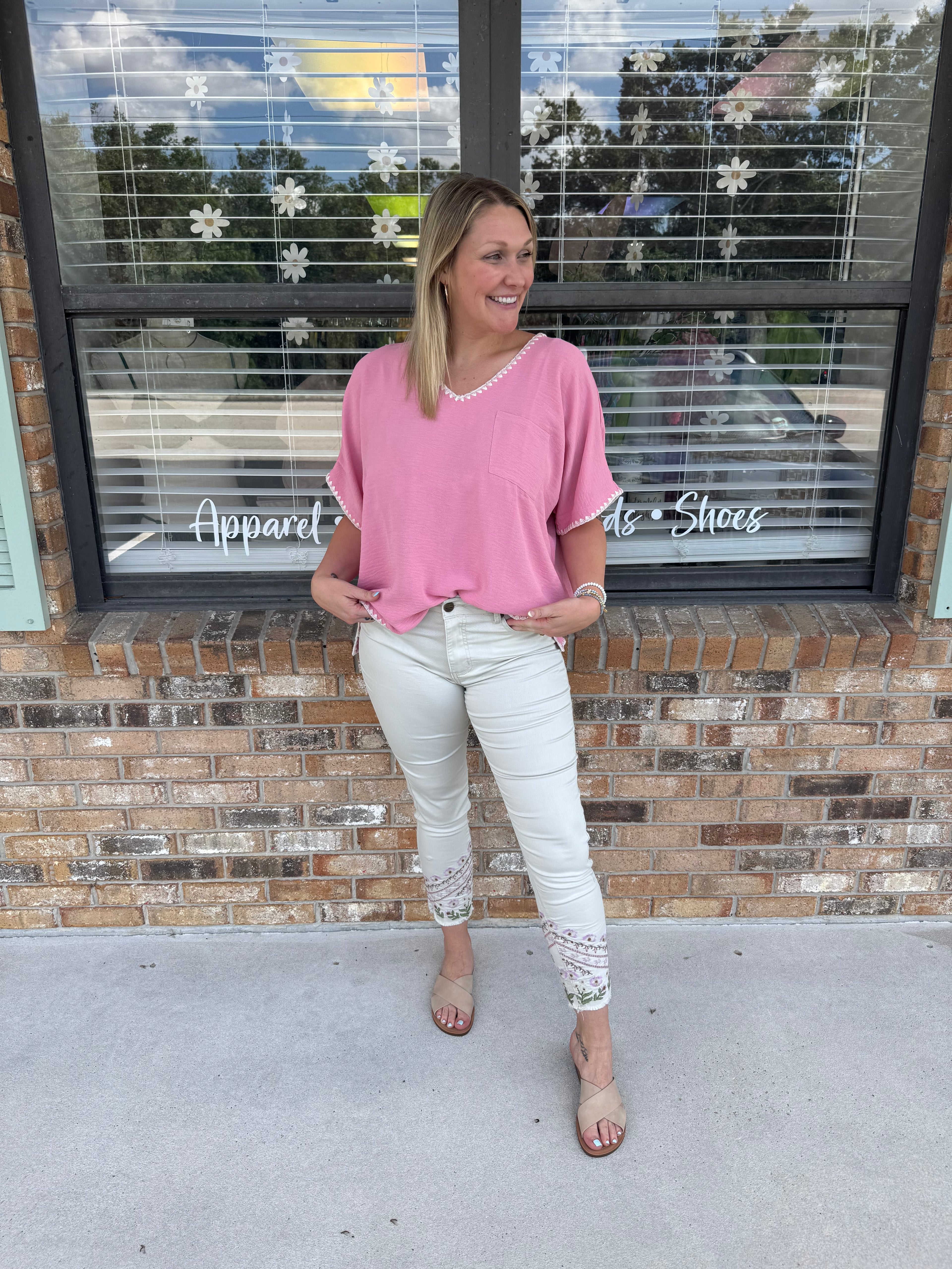 Floral Fade Jeans