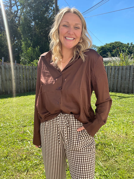 Dark Chocolate Blouse