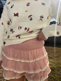 Blush & Bloom Ruffled Skort