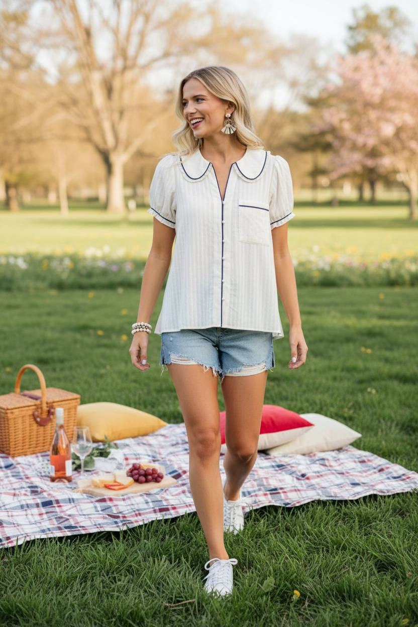 Sunday Picnic Blouse