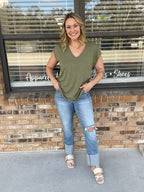 Harper Cuffed Jeans