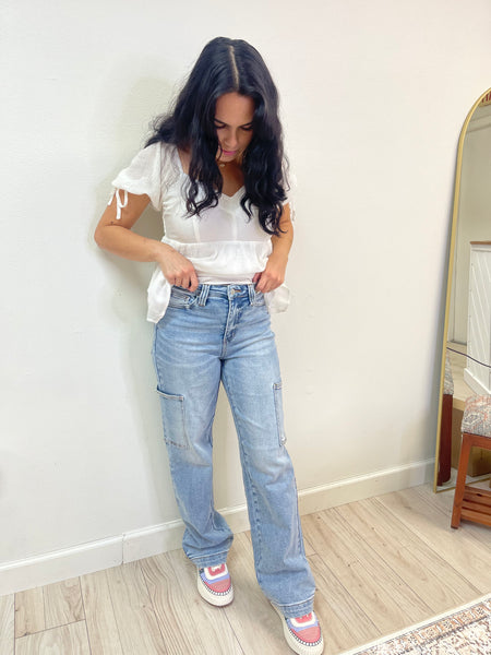 Urban Wide Leg Cargo Jeans