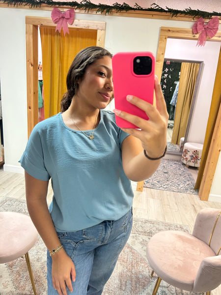 Everyday Indigo Top