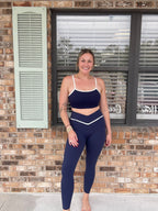 Navy Form Active Leggings