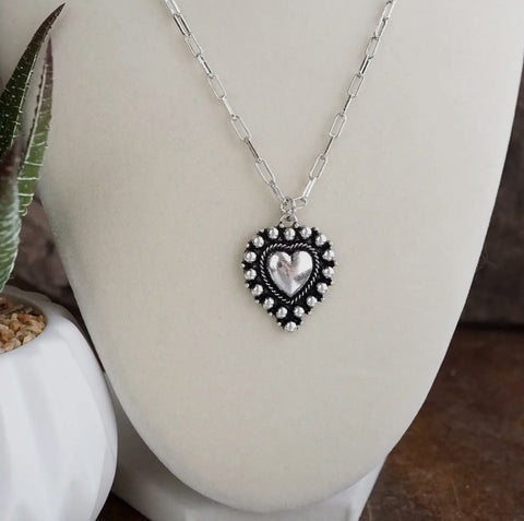 Heart Silver Necklace