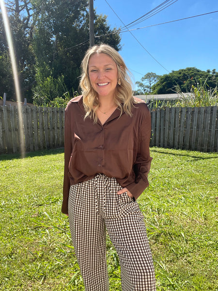 Dark Chocolate Blouse