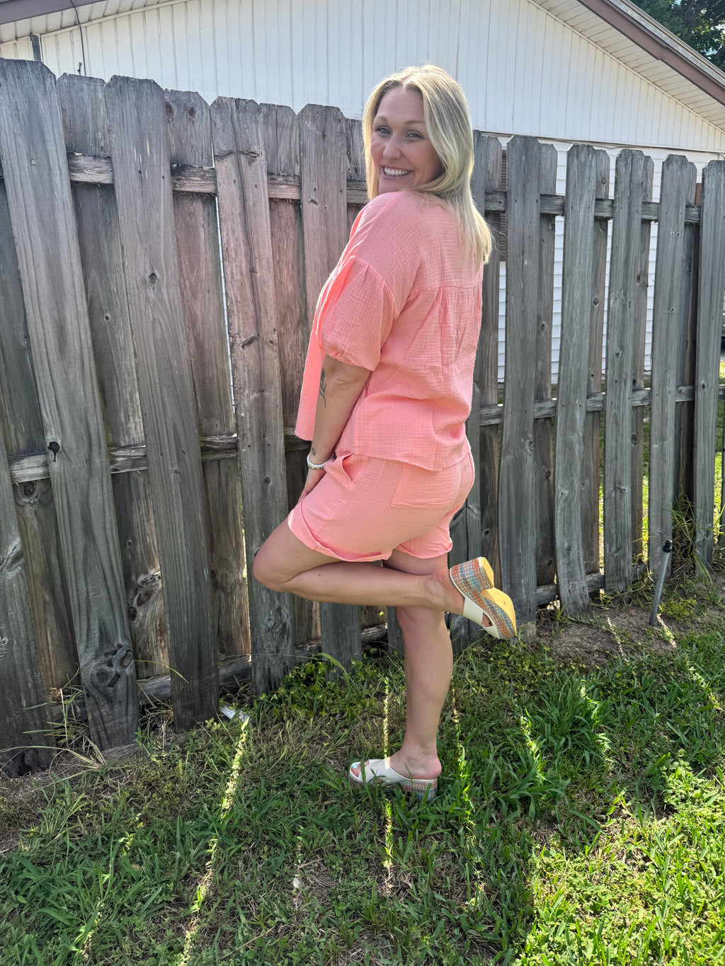 Coastal Coral Shorts