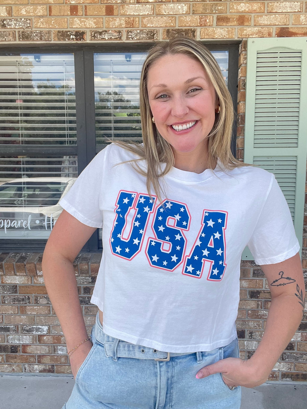 USA Girl Crop Top
