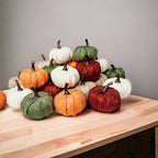 Burgundy Mini Pumpkin Decoration