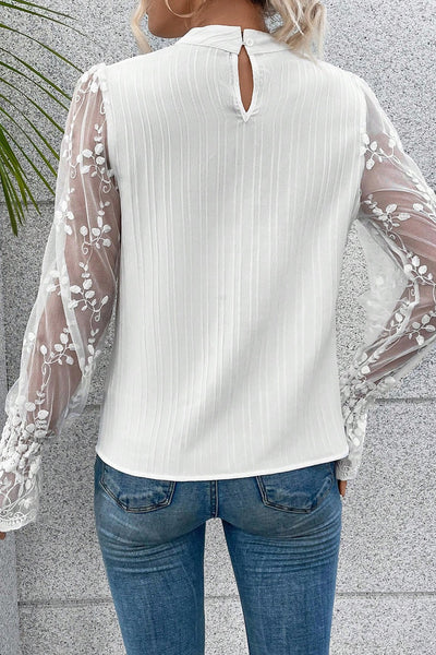 Beatrice Lace Sleeve Blouse