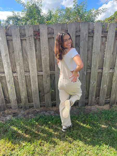 Gingham Girly Overalls