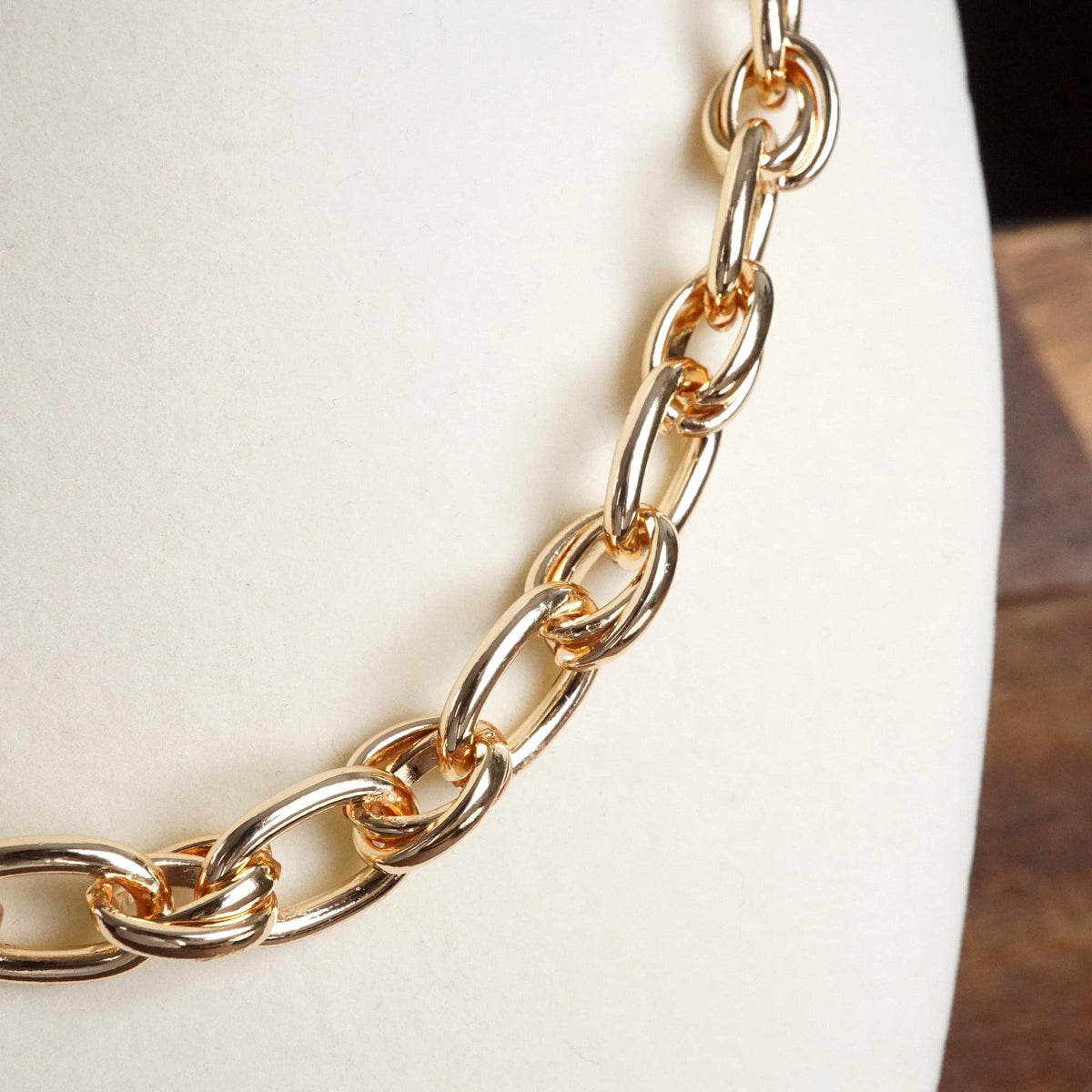 Cable Chunky Fancy Chain Necklace