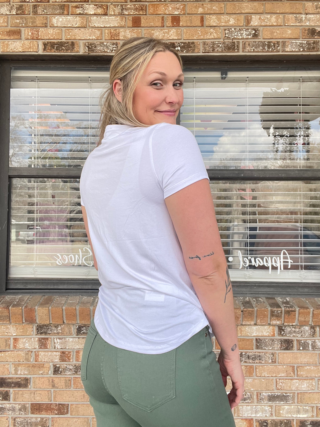 White Shoreline Tee