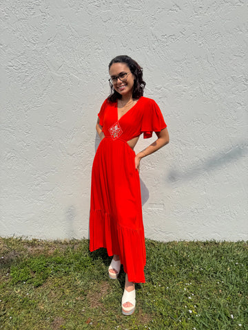 Saffron Cut Out Dress