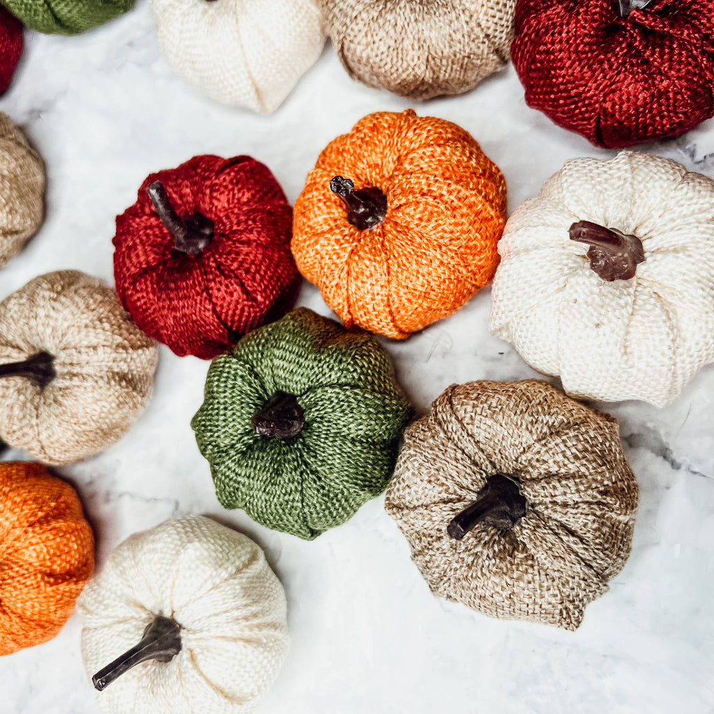 Burgundy Mini Pumpkin Decoration