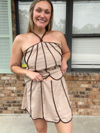 Toasted Taupe Linen Skort