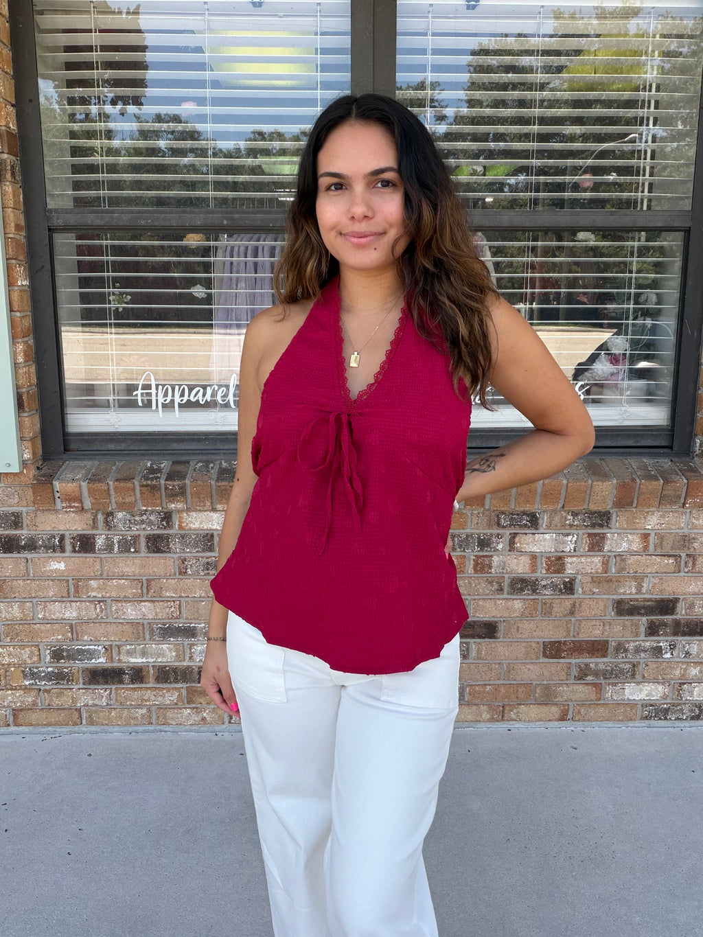 Cabernet Nights Lace Tank