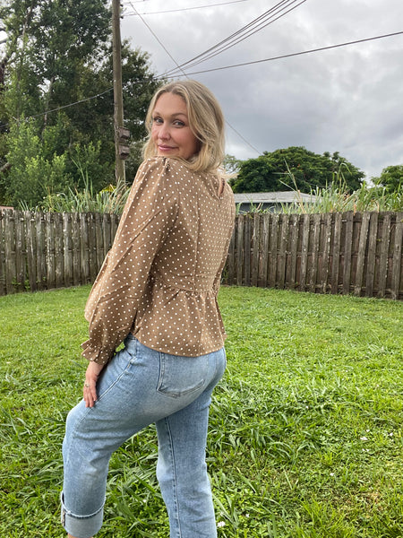 Autumn Dots Blouse