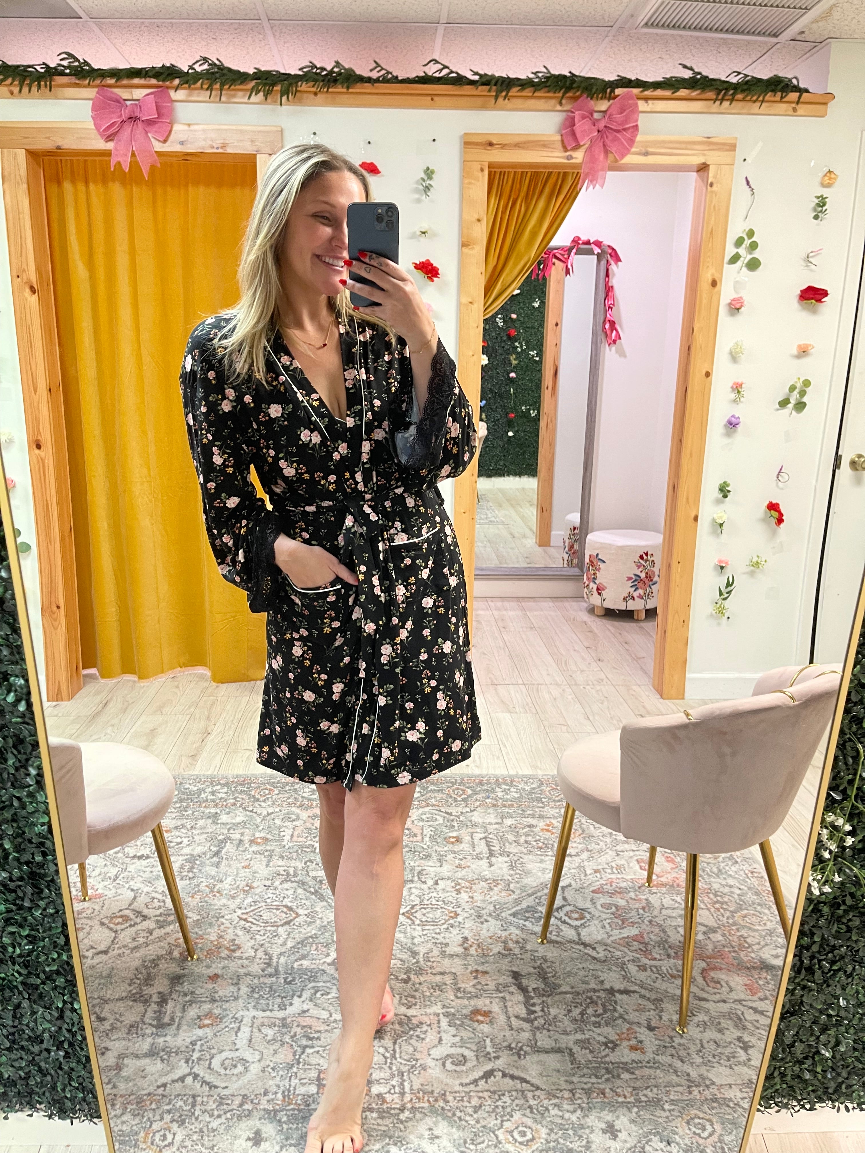 Moonlit Bloom Robe Set