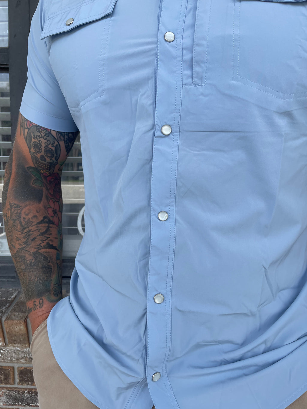 Southern Sky Pearl Snap Shirt