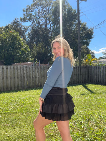 Midnight Magnolia Skort