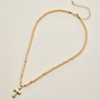 Cross Beaded Necklace