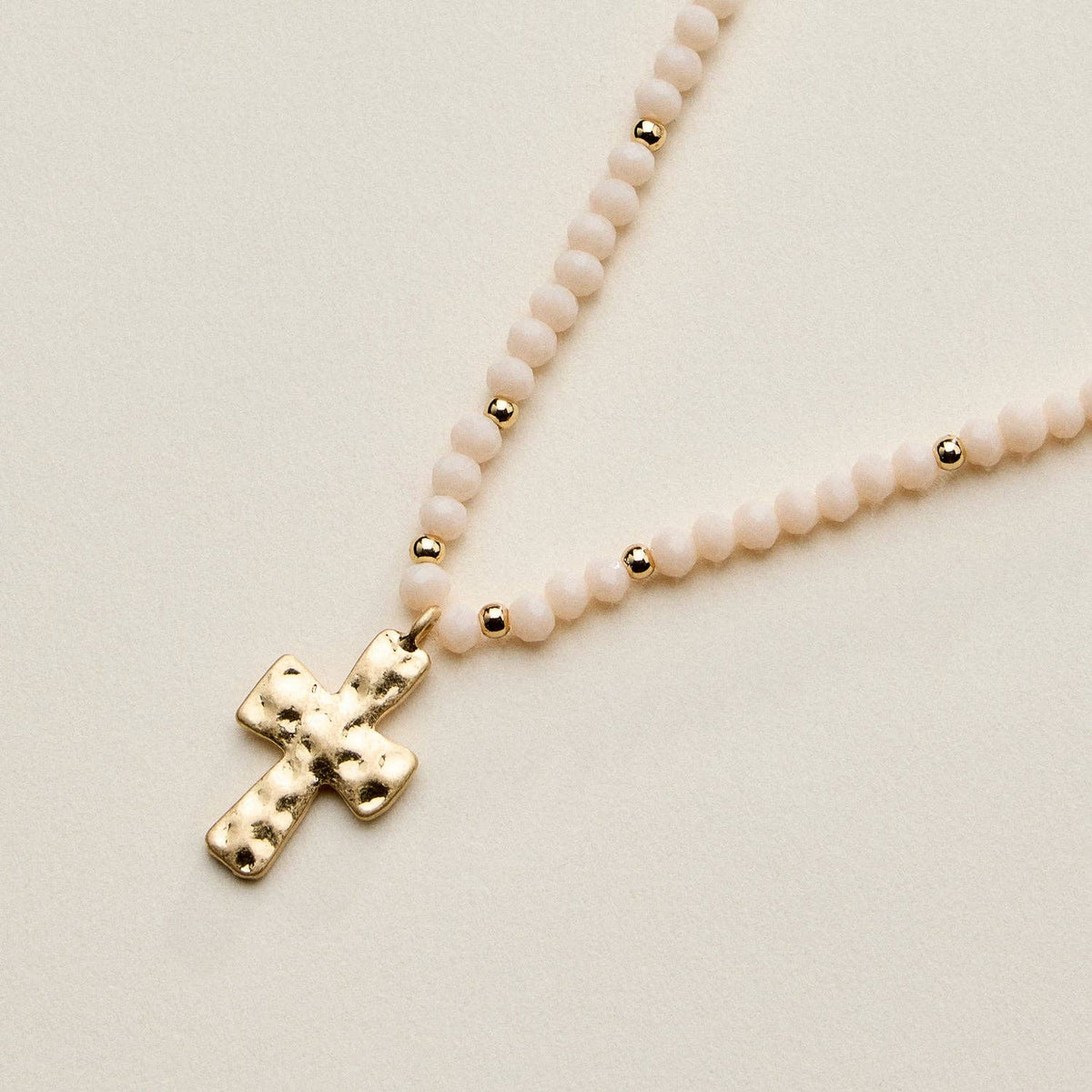 Cross Beaded Necklace