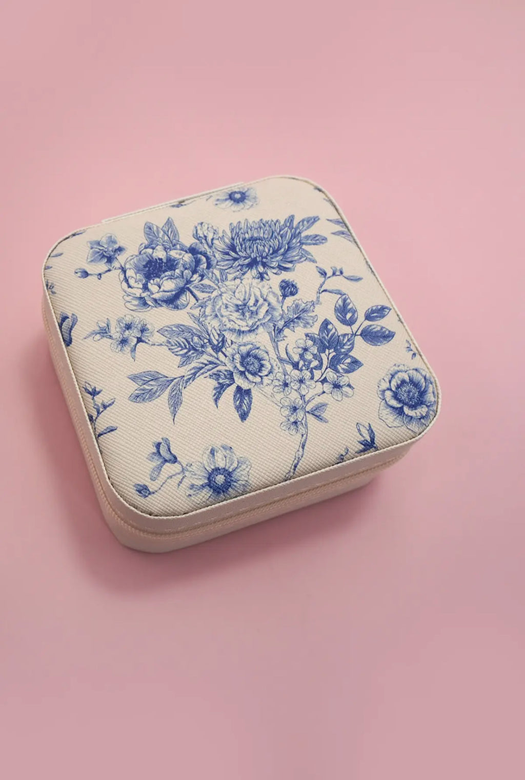 Blue Floral Travel Jewerly Box
