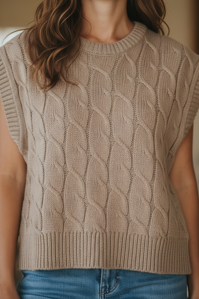 Toasted Almond Knit Sweater