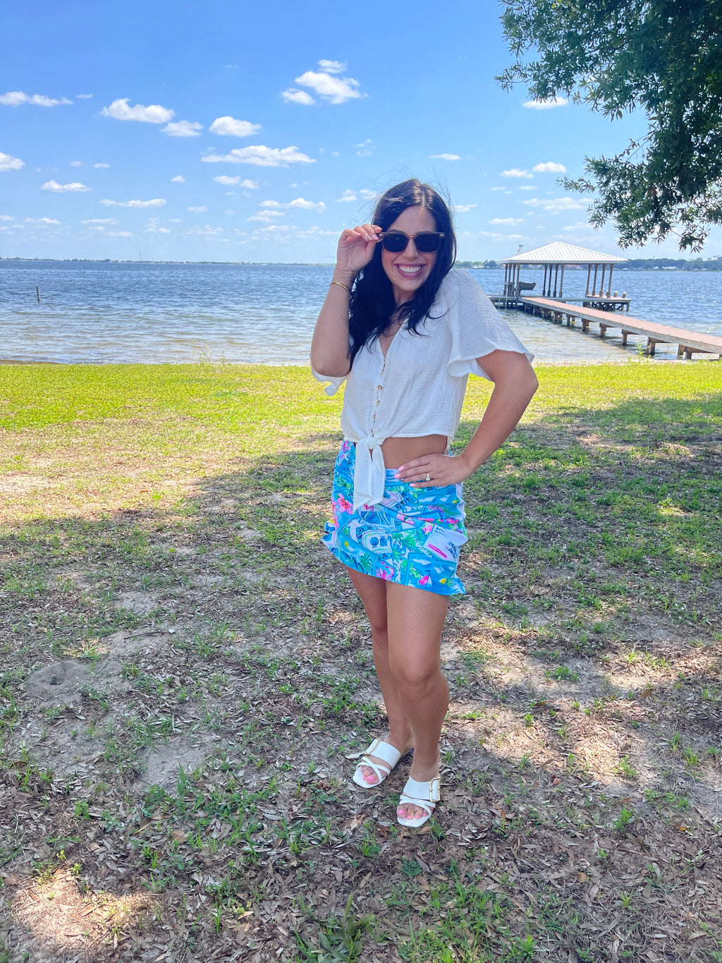 Postcard Skort