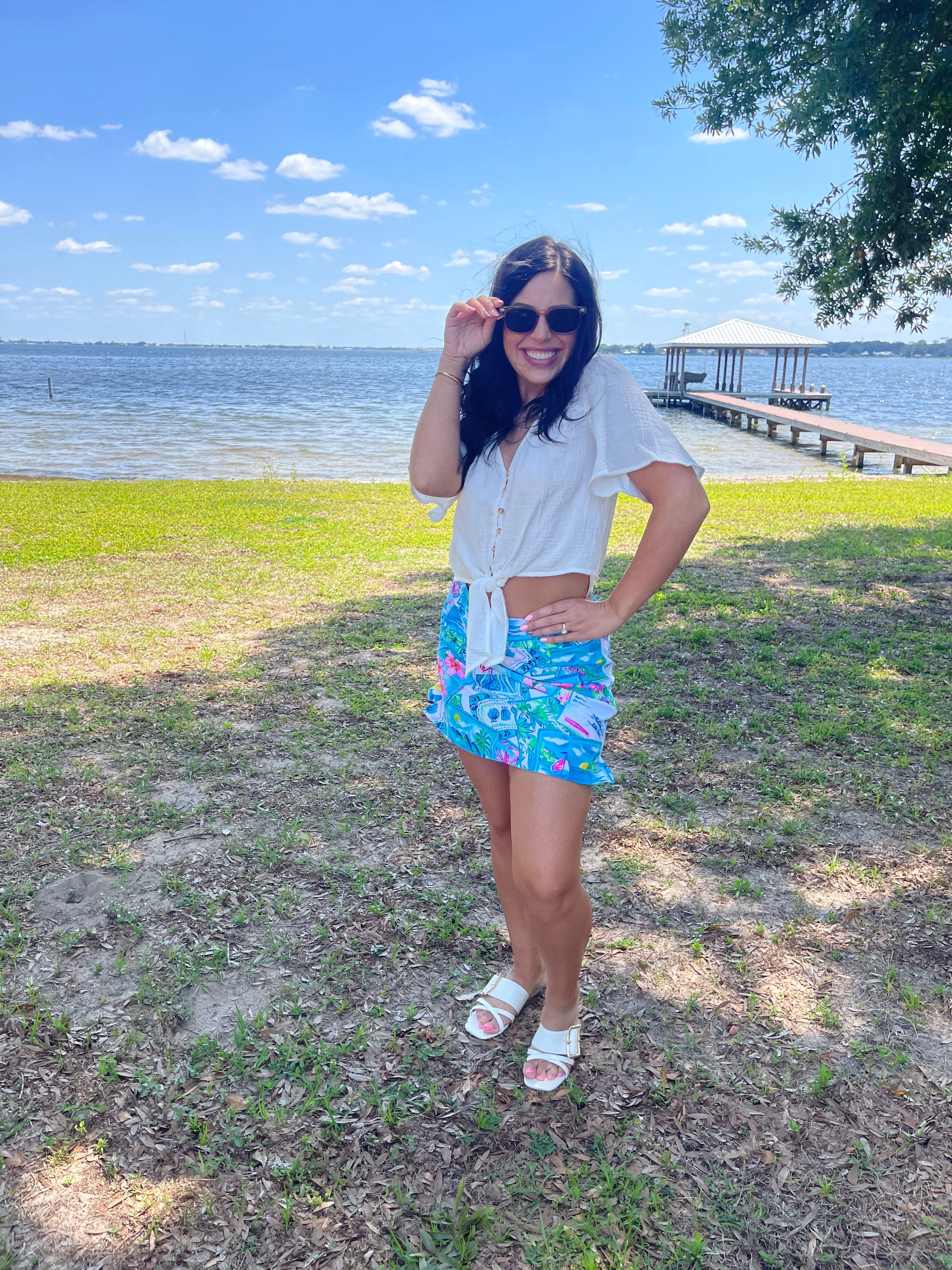 Postcard Skort