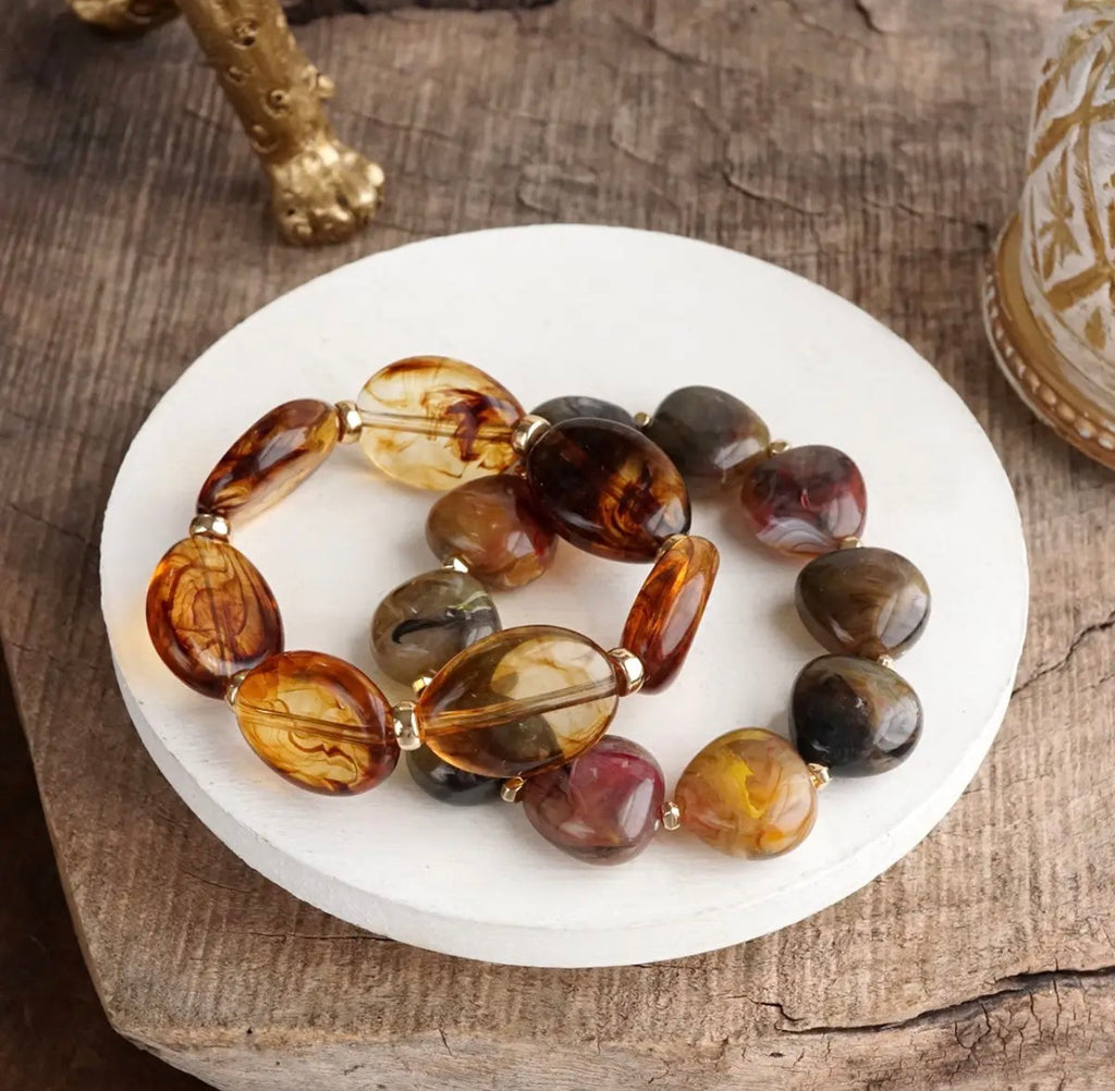 Beaded Tortoise Bracelet Set