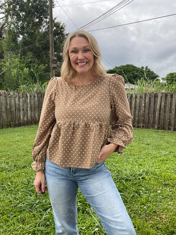 Autumn Dots Blouse