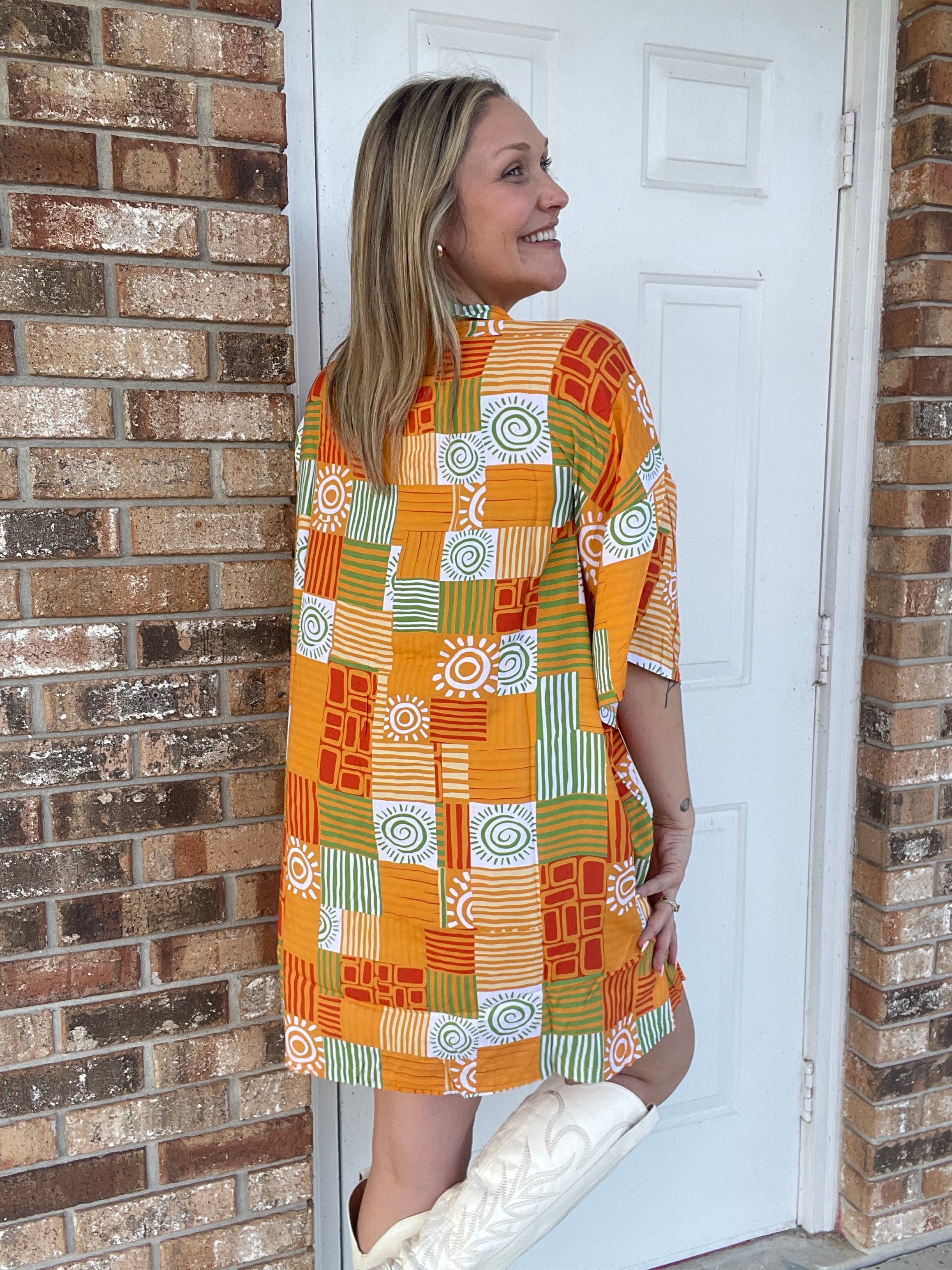 Tangerine Tides Dress