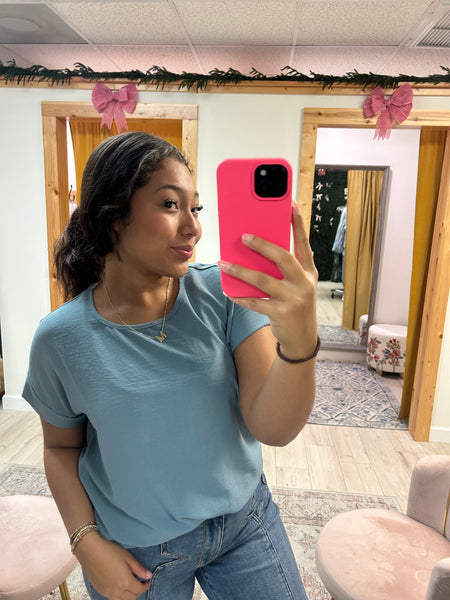 Everyday Indigo Top