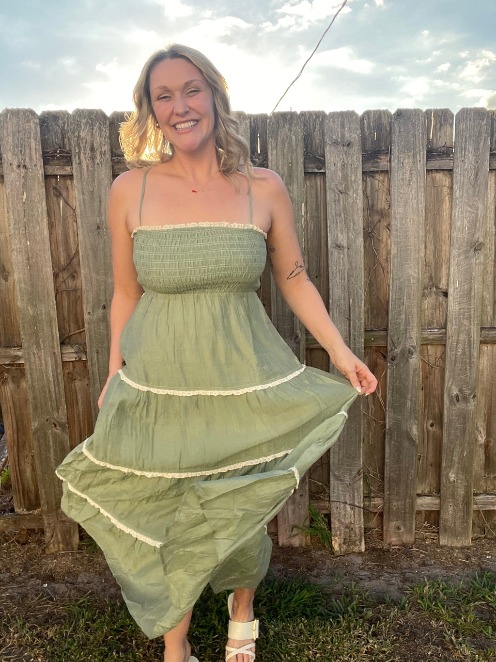 August Sage Dress