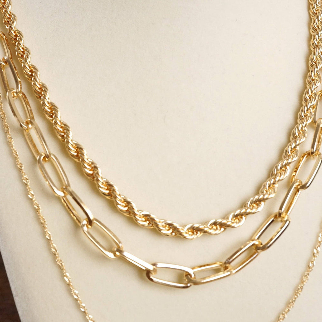 Classy Multi Layer Chain Necklace
