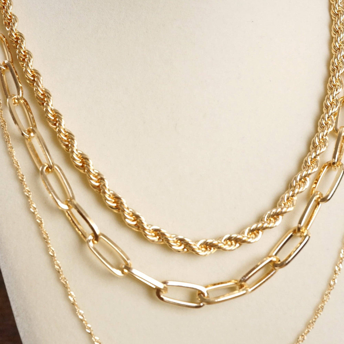 Classy Multi Layer Chain Necklace