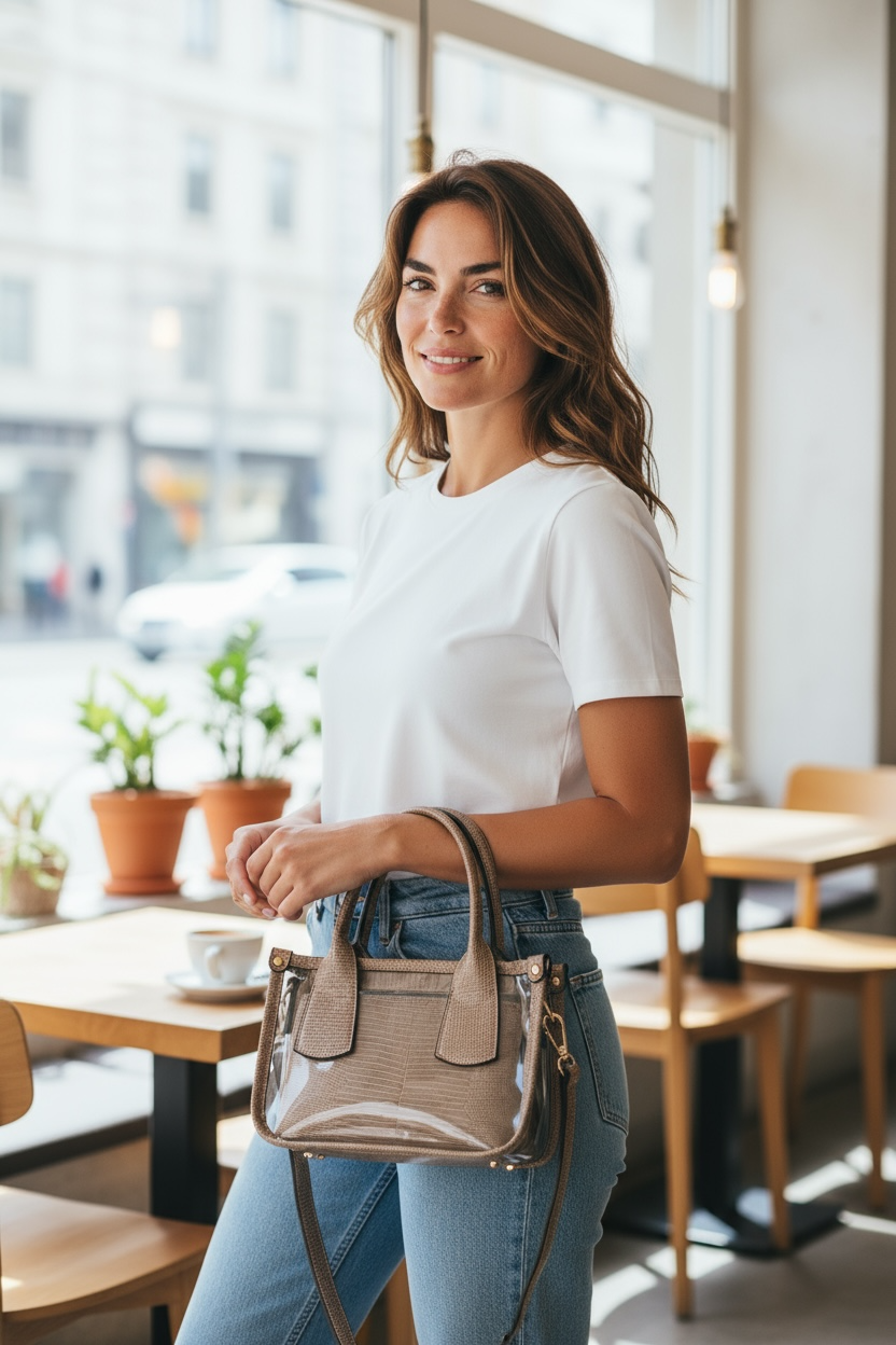 Clear Stacy Purse