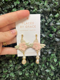 Butterfly Cream Earrings
