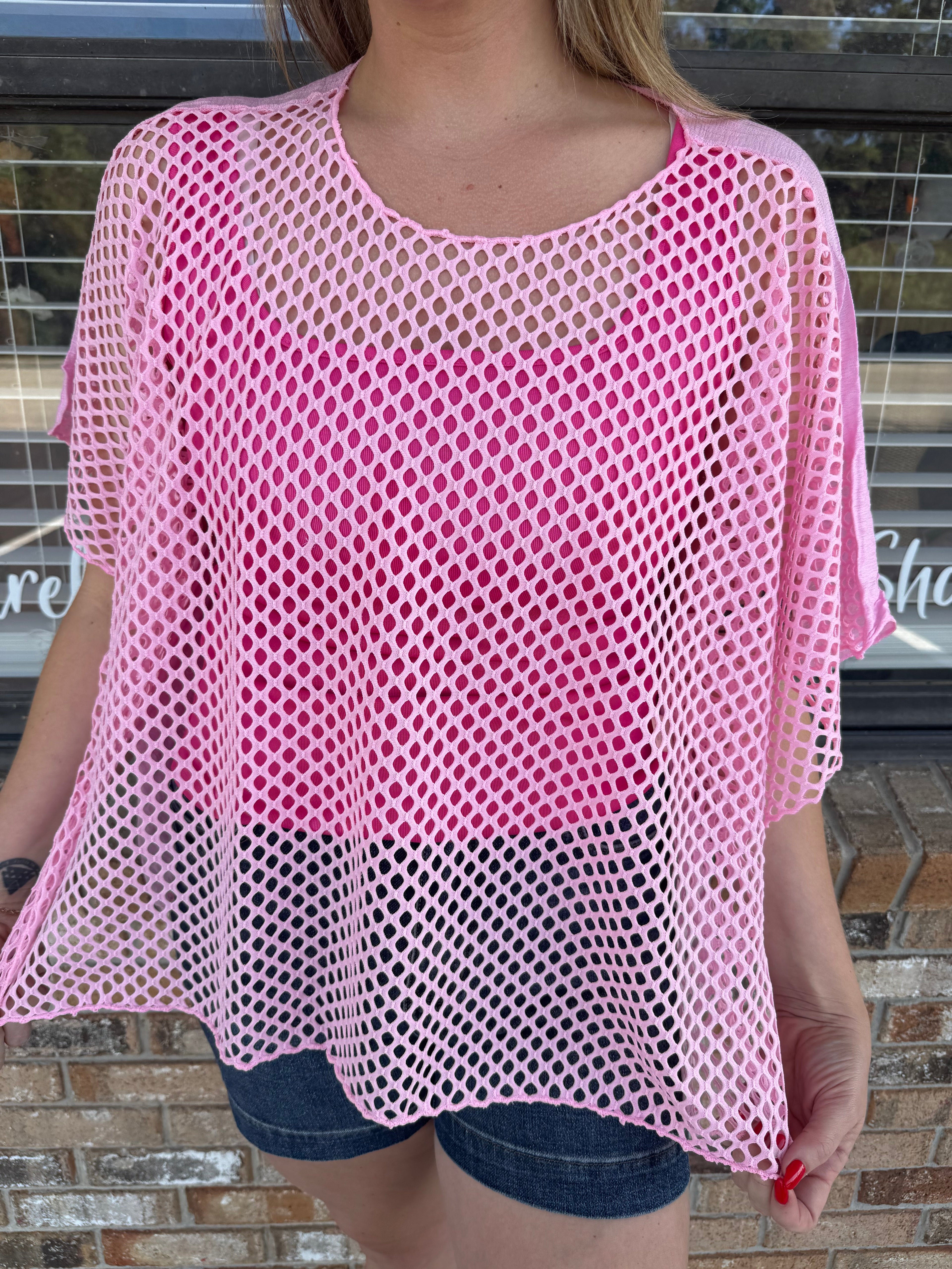 Flamingo Float Mesh Top