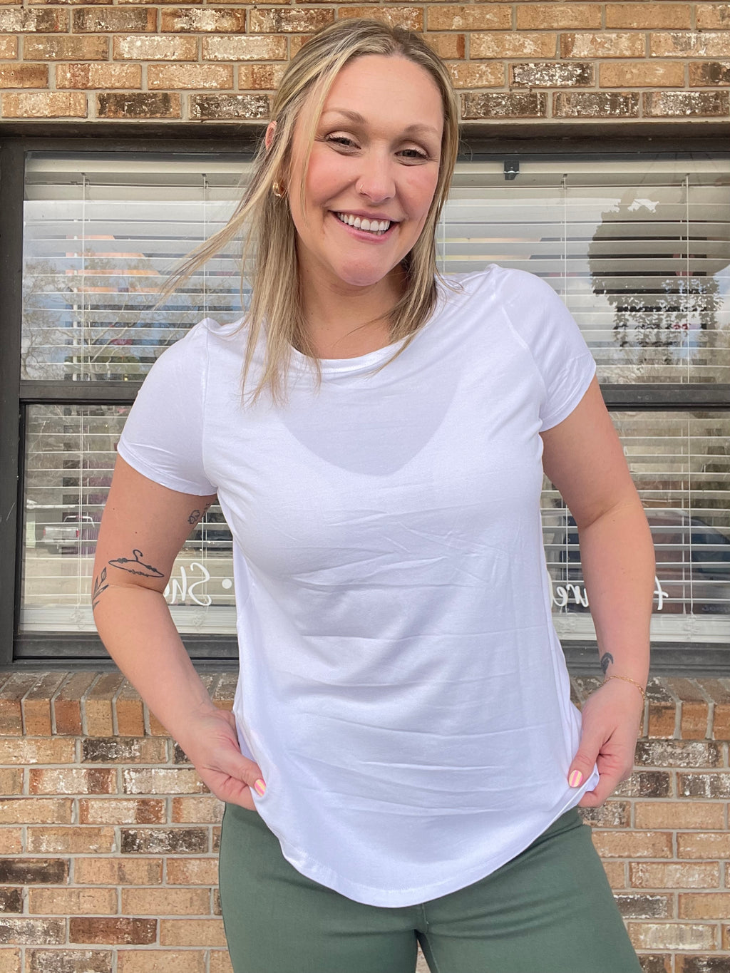 White Shoreline Tee