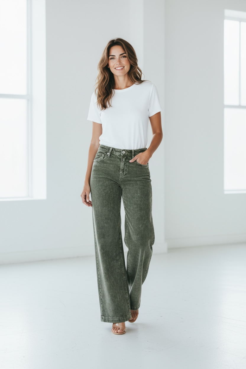 Fernwood Wide Leg Corduroy