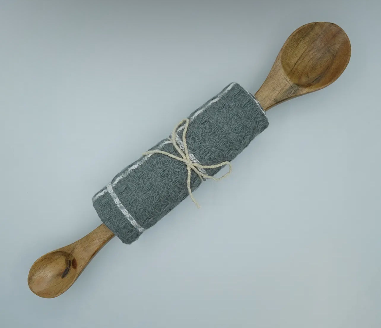 2 PC Grey Spoon Set